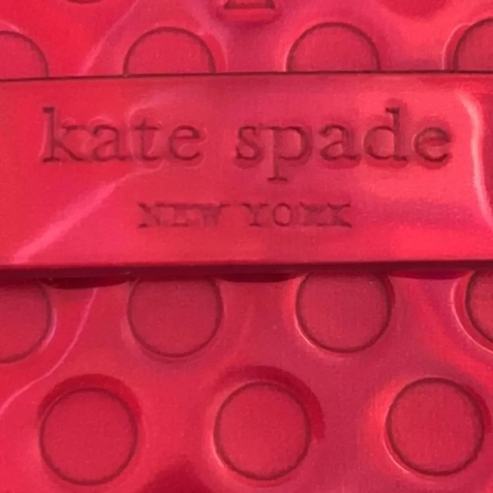 Kate Spade Red Iridescent Makeup Bag – Little Shiloh Zip Pouch